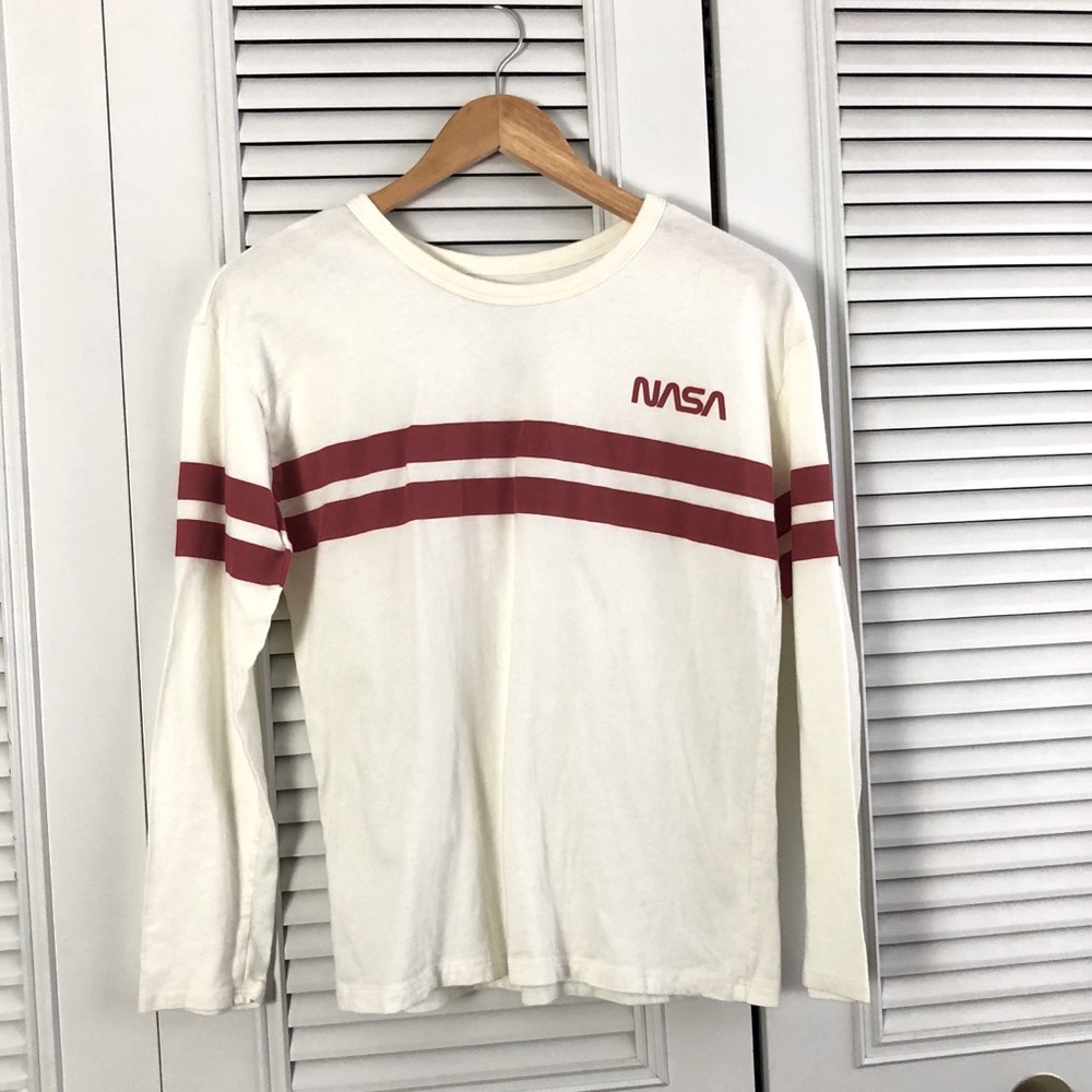 **CLOSING BUY ONE GET ONE** Pacsun NASA Graphic Tee Buzzaldrin Stripe Size S